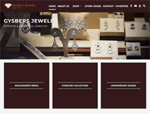 Tablet Screenshot of gysbersjewelry.com